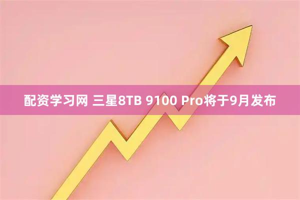 配资学习网 三星8TB 9100 Pro将于9月发布